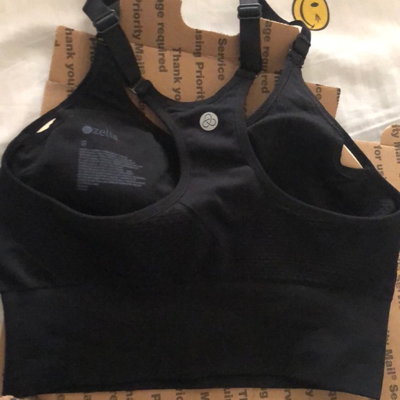 Zella Black bralette adjustable straps black small - Picture 4 of 8